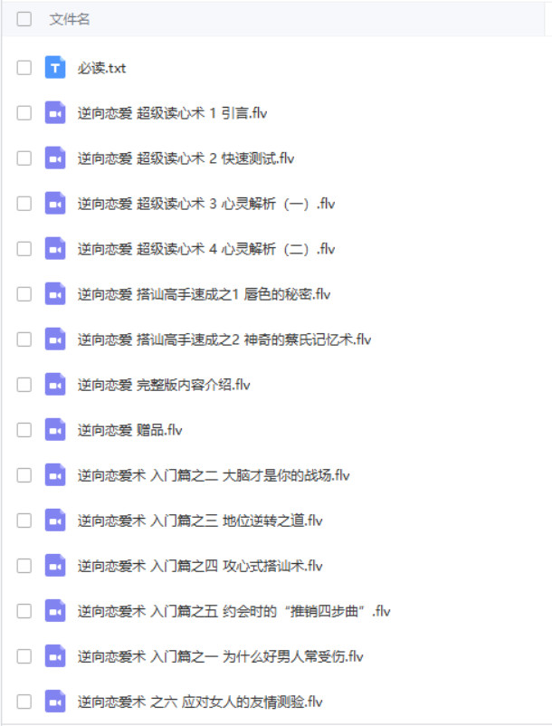 逆向戀愛術(shù)百度網(wǎng)盤