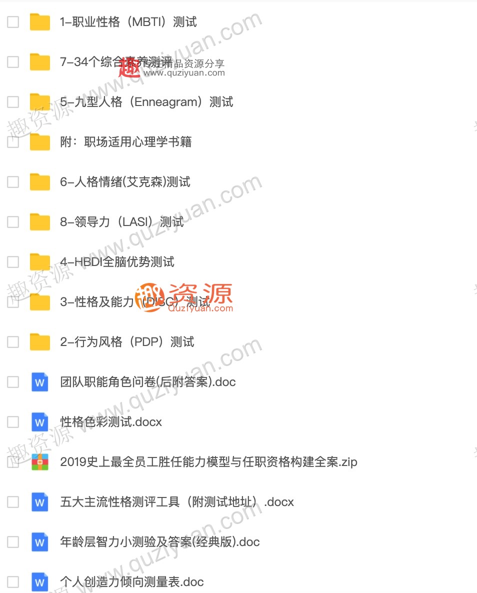 職場性格測試大全 百度網盤插圖1