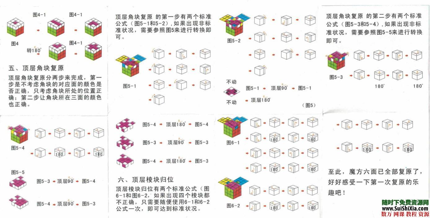 大量三階四階五階六階魔方還原教程資源，以及其他益智競速玩具教程分享_趣資料視頻資源插圖3