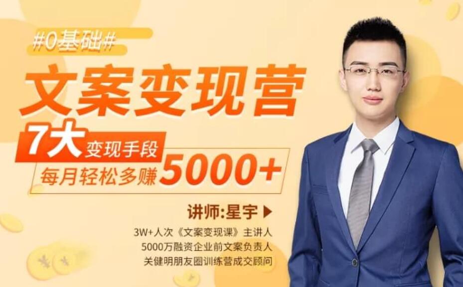 文案變現(xiàn)營·每月輕松多賺5000 （完結(jié)）百度云分享_趣資料視頻資源