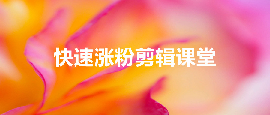 快速漲粉剪輯課堂：快速突破漲粉1000的技巧，開啟櫥窗帶貨_百度云網盤資源教程