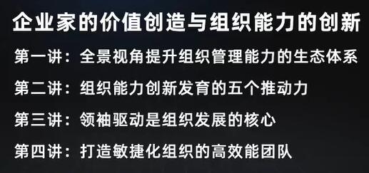 《企業家的價值創造與組織能力的創新》如何打造一支高效能團隊？_百度云網盤視頻課程
