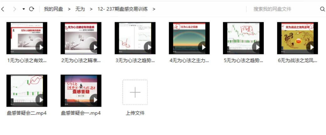 無為戰法之《交易盤感特訓營》237期_百度云網盤教程視頻插圖1