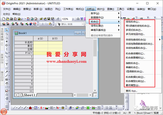 Origin2021如何對數據進行非線性曲線擬合？插圖