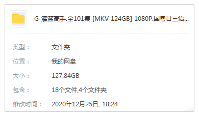 日本動漫《灌籃高手》全101集高清1080P國粵日三語雙字幕合集