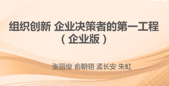 張麗俊 組織創新 企業決策者的第一工程-百度云分享插圖