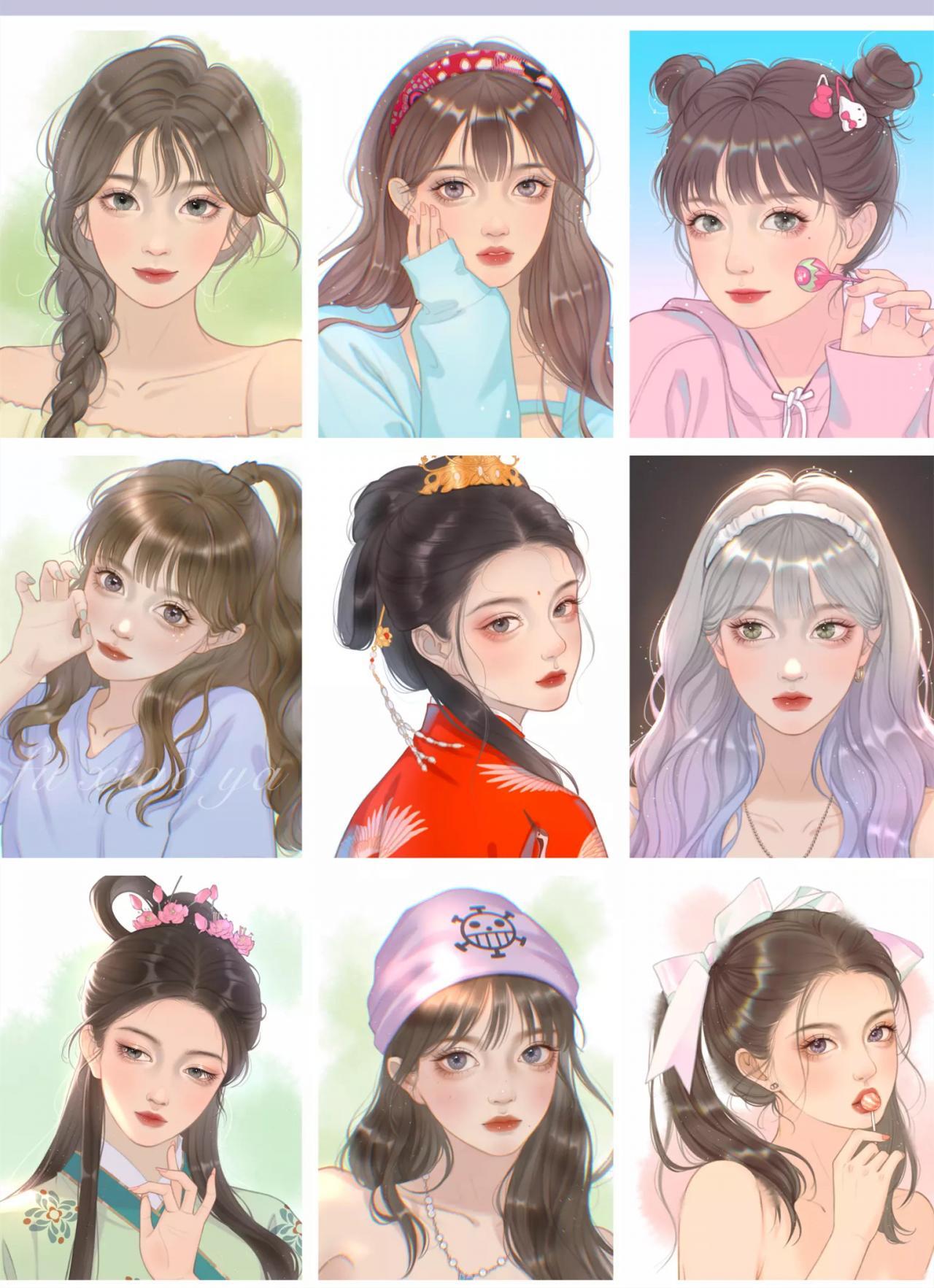 百萬少女頭像團練課第三期百度云分享