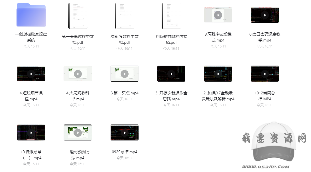 一劍獨家封板操盤系統課百度云分享