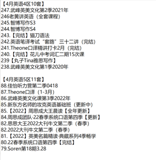 【英語會員4月上新36套課程】