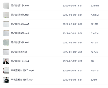 【易學上新】宗真《生命本源八字班》視頻9集