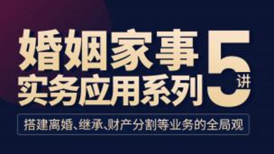 《119 婚姻家事實(shí)務(wù)應(yīng)用系列5講》