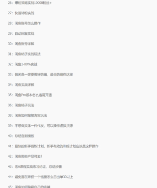 【網(wǎng)賺上新】06.老A閑魚賣貨實(shí)戰(zhàn)課，簡單直接粗暴，獨(dú)創(chuàng)方法帶你玩轉(zhuǎn)閑魚賣貨！