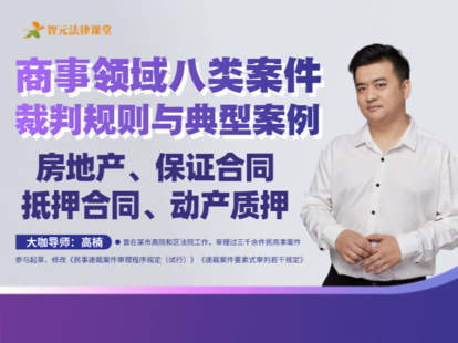 《491【下】高楠商事領域八類案件裁判規則與典型案例：房地產、保證合同、抵押合同、動產質押》