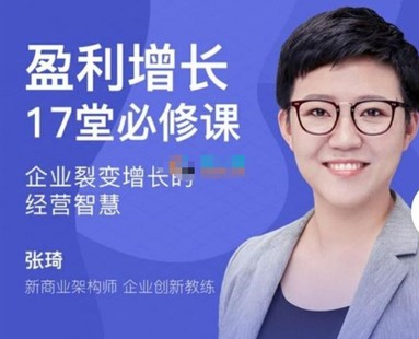 【網(wǎng)賺上新】044.張琦《盈利增長17堂必修課》