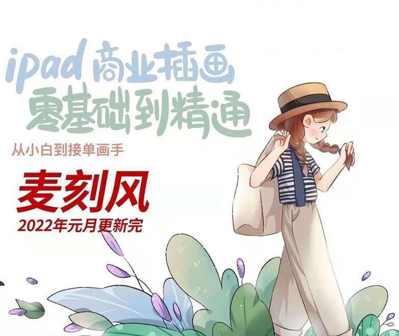 麥刻風2022年ipad商業(yè)插畫零基礎(chǔ)到精通【畫質(zhì)高清有筆刷】