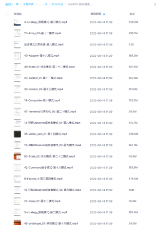 msb037-抽絲剝繭設計模式【馬士兵教育】【更新完】