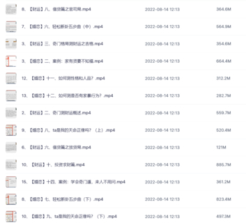 曉星《奇門測求財和婚戀》視頻29集