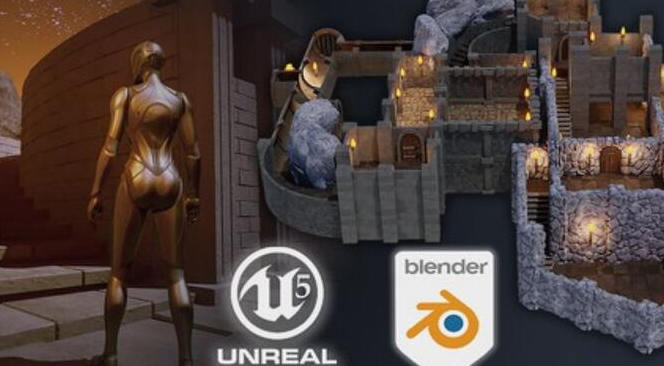 Blender和UE5暗黑地牢RPG游戲制作網盤分享