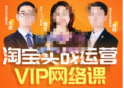 淘寶VIP線上直播課（八月完結）直通車爆款打造法，無線端權重與詳情轉化秘密等多套合集
