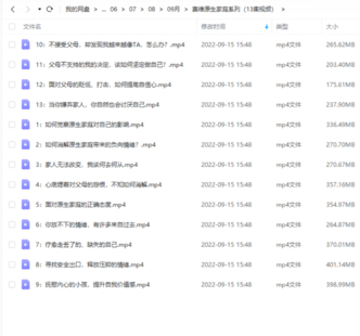 賽維原生家庭系列（13集視頻）網盤分享