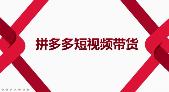2022風口紅利期-拼多多短視頻帶貨，適合新手小白的入門短視頻教程