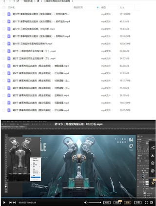 藍楓2022年三維游戲海報設計系統教程【畫質高清只有視頻】