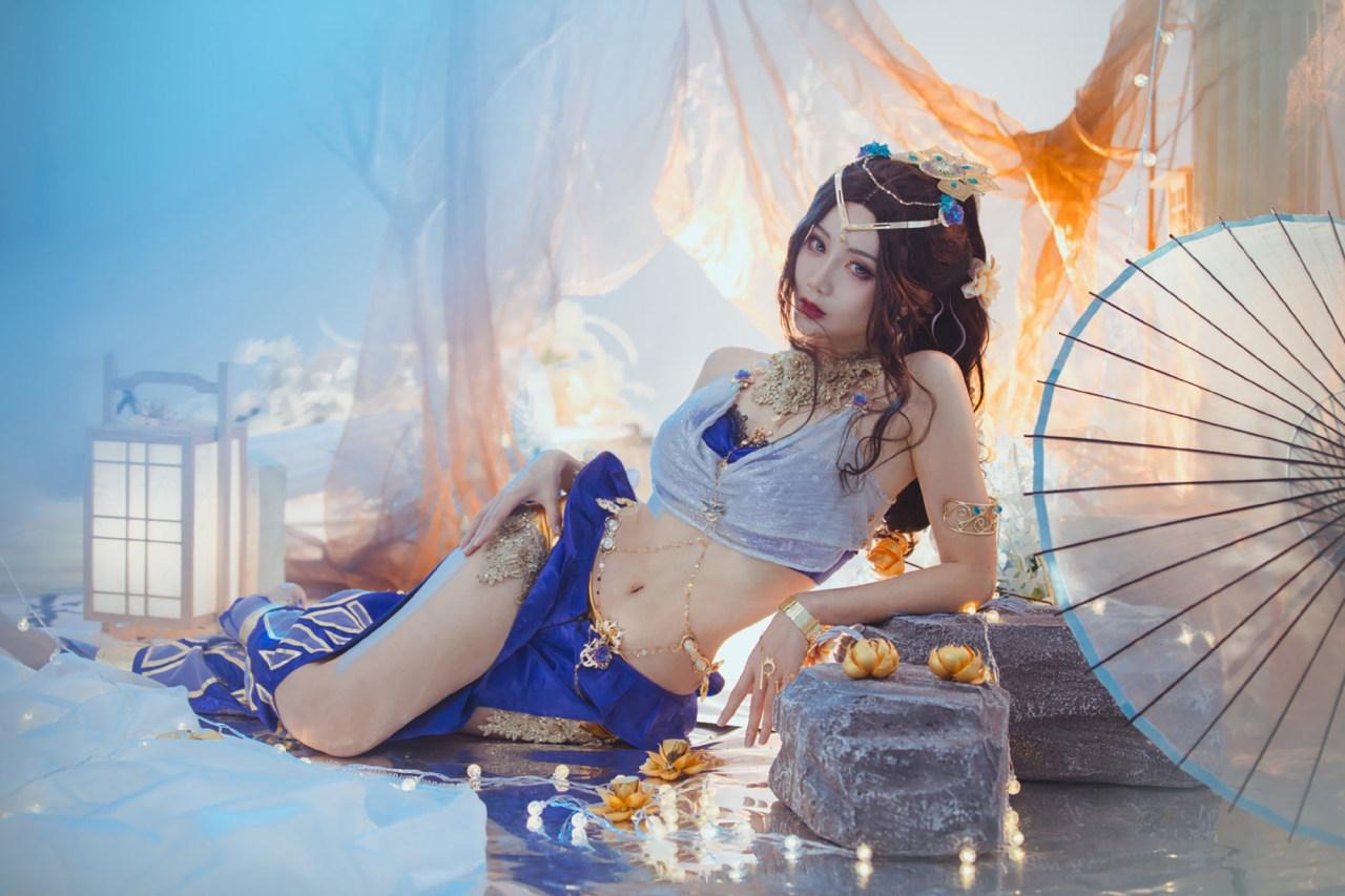 如月灰《永劫無間》迦南花無痕cosplay