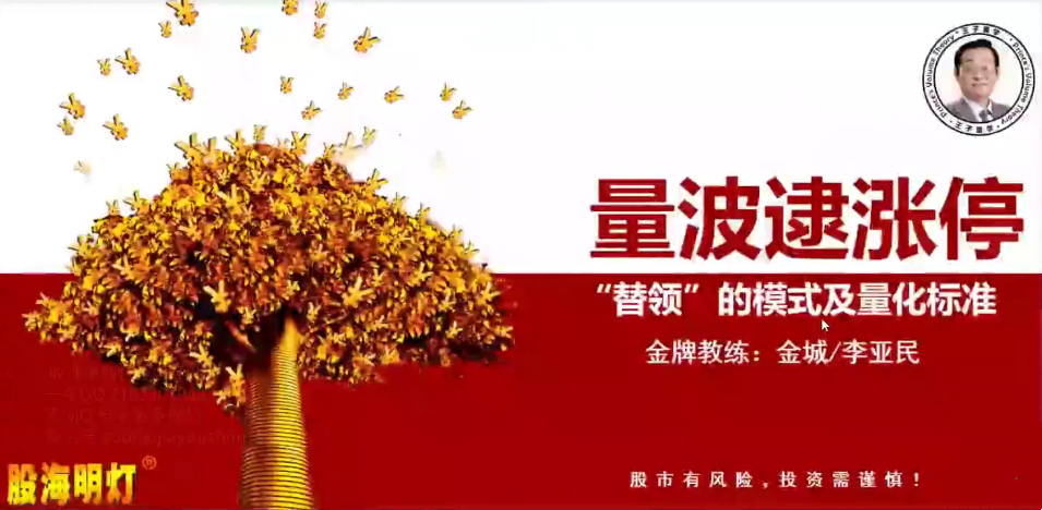 量學大講堂金城李亞民量學擒龍伏擊龍頭第37期14段位課