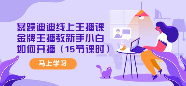 暴躁迪迪線上主播課，金牌主播教新手小白如何開播網盤分享