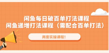 后浪閑魚每日破百單打法實(shí)操課程+閑魚遞增打法課程（需配合百單打法）插圖