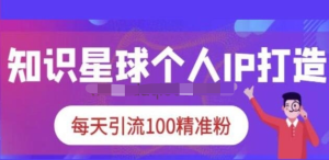 知識星球個人IP打造系列課程，每天引流100精準粉【視頻教程】百度網盤插圖