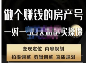 劉廣標?同城房產號線上陪跑課，拍攝、剪輯、文案、直播，做有價值房產號插圖