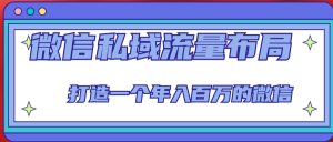 微信私域流量布局課程，打造年入百萬的微信【7節視頻課】百度網盤插圖