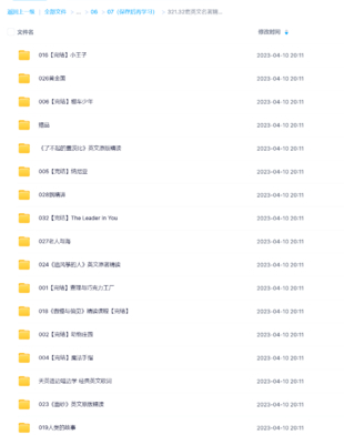 32套英文名著精講視頻英語精讀課程逐句解讀語句語境記單詞學語法