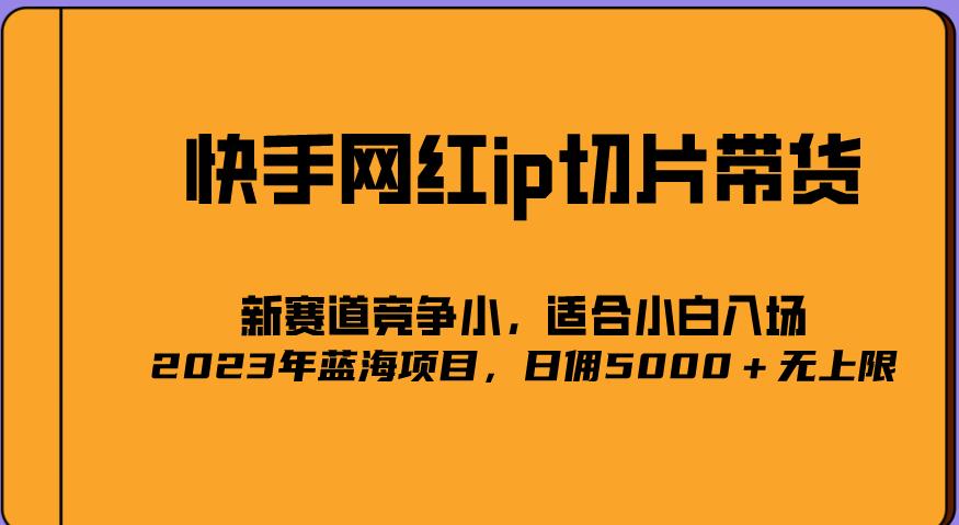 2023爆火的快手網紅IP切片，日傭5000＋二驢獨家授權藍海項目百度網盤