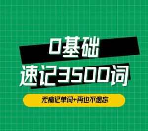 單詞琦哥314法0基礎速記3500單詞百度網盤插圖