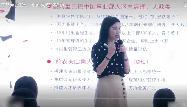 許林芳《企業高效組織管理》16講百度網盤