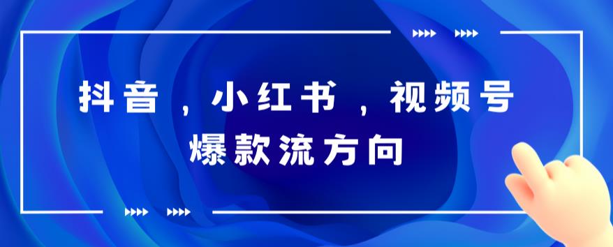抖音、小紅書、視頻號爆款流視頻制作，簡單制作掌握流量密碼百度網(wǎng)盤