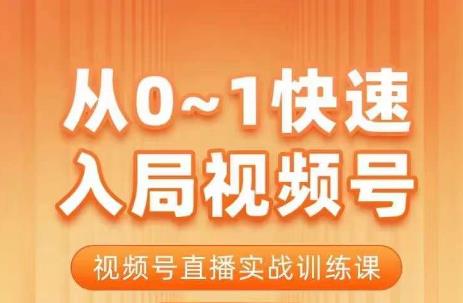 陳廠長?從0-1快速入局視頻號課程，視頻號直播實戰訓練課百度網盤