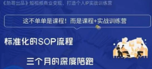 勛哥?短視頻變現(xiàn)訓練營，解決標準化起號流程百度網(wǎng)盤插圖