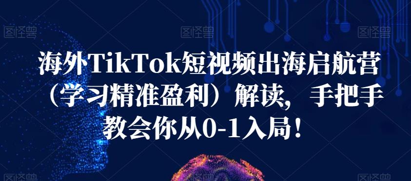 海外TikTok短視頻出海啟航營解讀，學習精準盈利百度網盤