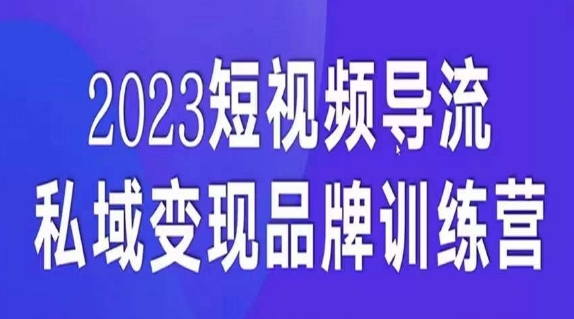 短視頻導(dǎo)流?私域變現(xiàn)課，5天帶你短視頻流量私域變現(xiàn)百度網(wǎng)盤