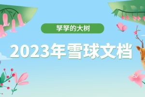 【孥孥的大樹】2023年雪球文檔（持續更新）百度網盤