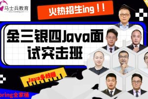 馬士兵-2022年金三銀四面試突擊班百度網盤