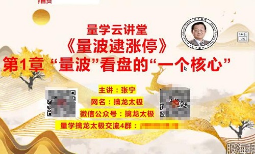 【量學云講堂】《張寧基訓第28期視頻課程正課收評系統課+指標 共70視頻》