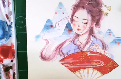 阿妹藝術丫丫古風夢幻水彩人物系統課百度網盤