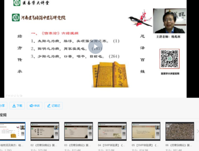 【中醫上新】11.楊兆林傷寒雜病論類方篇視頻課程59集