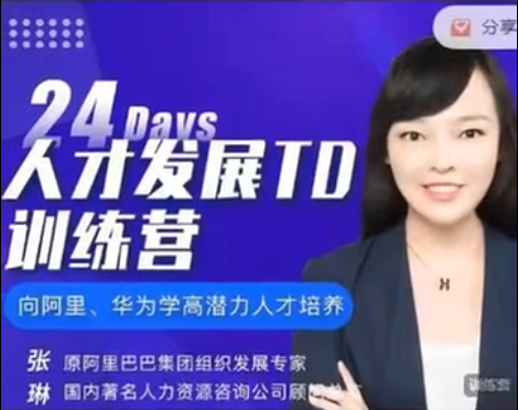 張琳:24天人才發展TD訓練營6期