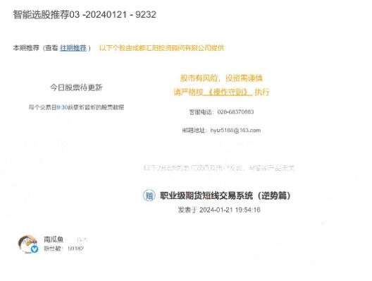 南瓜魚2024年01月21日 職業(yè)初期貨短線交易系統(tǒng)—逆勢(shì)篇 PDF文章