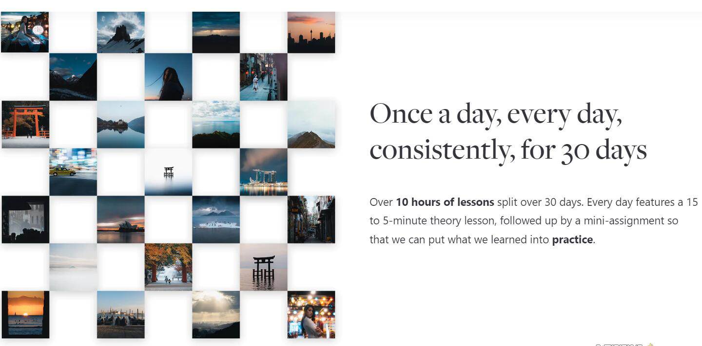 30天攝影基礎知識加速器教程-30節課-中英字幕